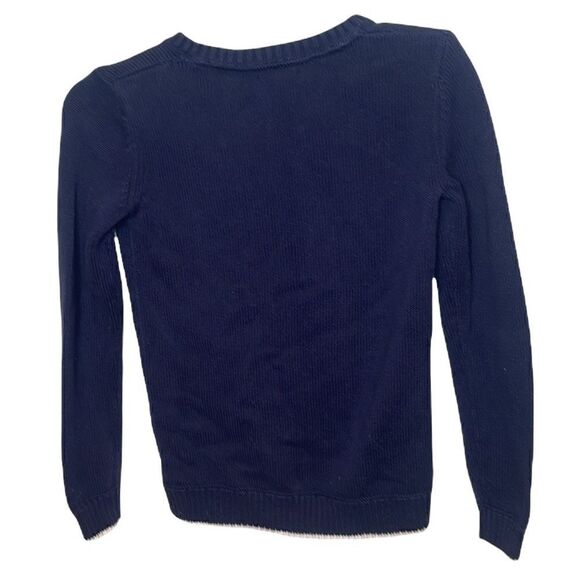 Tommy Hilfiger Flag Logo Pullover Navy Sweater. Size Small Petite. - Picture 5 of 7